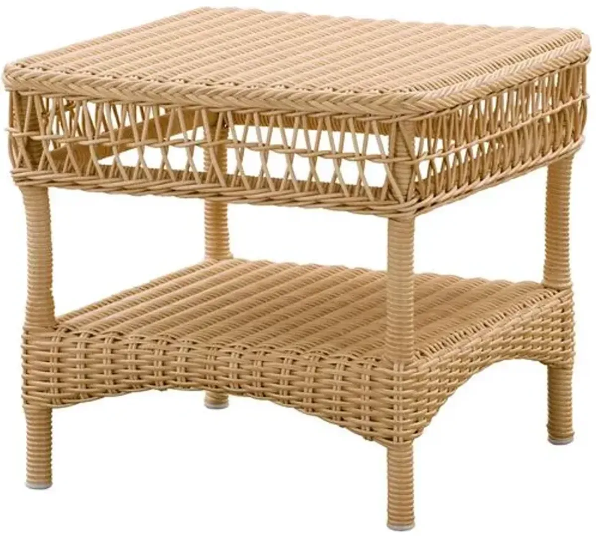 Suzy Outdoor Wicker Side Table - Natural - Sika Design - Brown