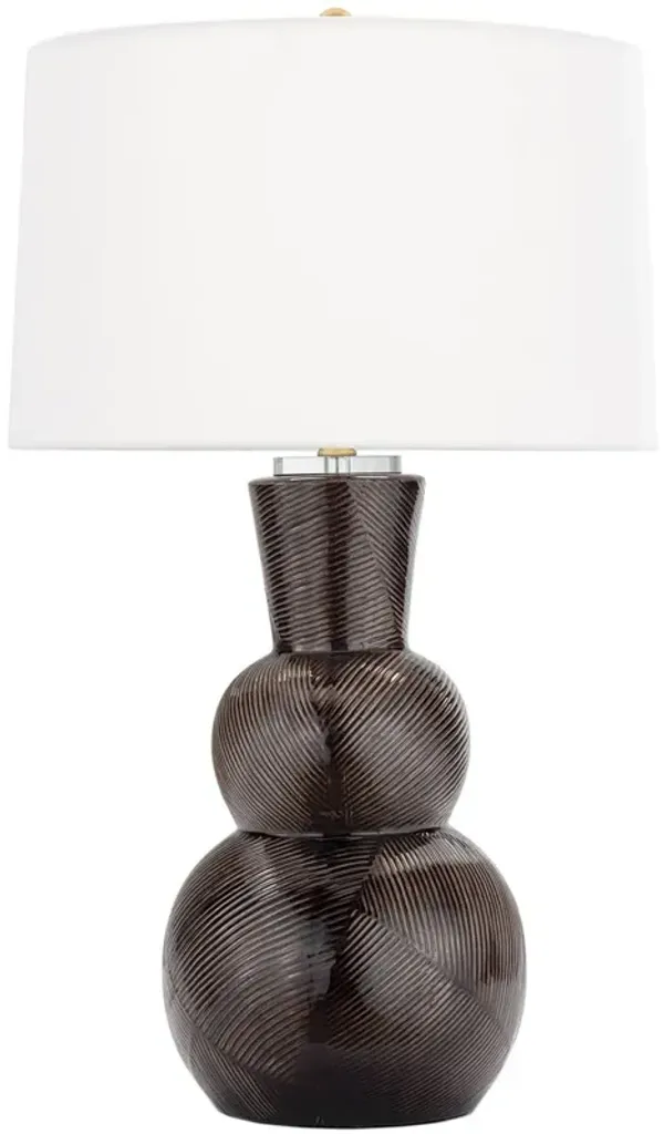 Hugo Ceramic Table Lamp - Black - Regina Andrew