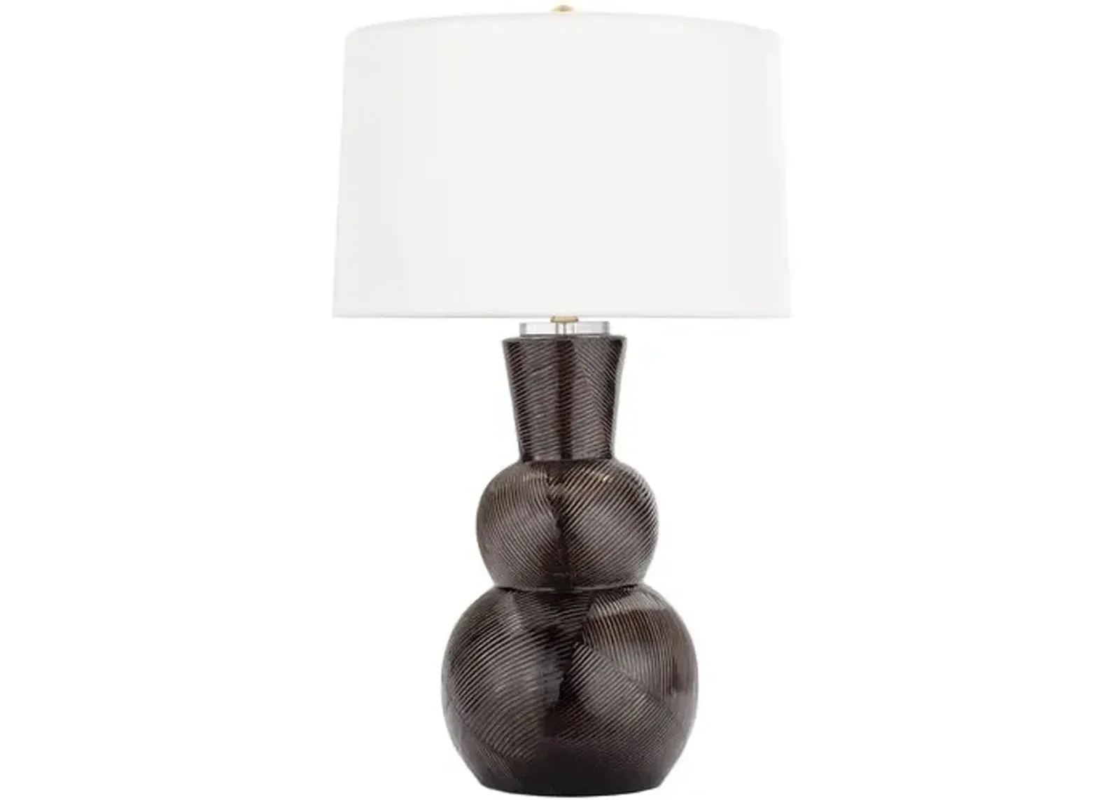 Hugo Ceramic Table Lamp - Black - Regina Andrew