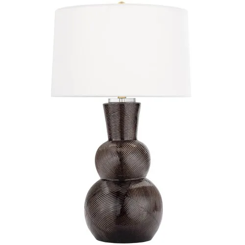 Hugo Ceramic Table Lamp - Black - Regina Andrew