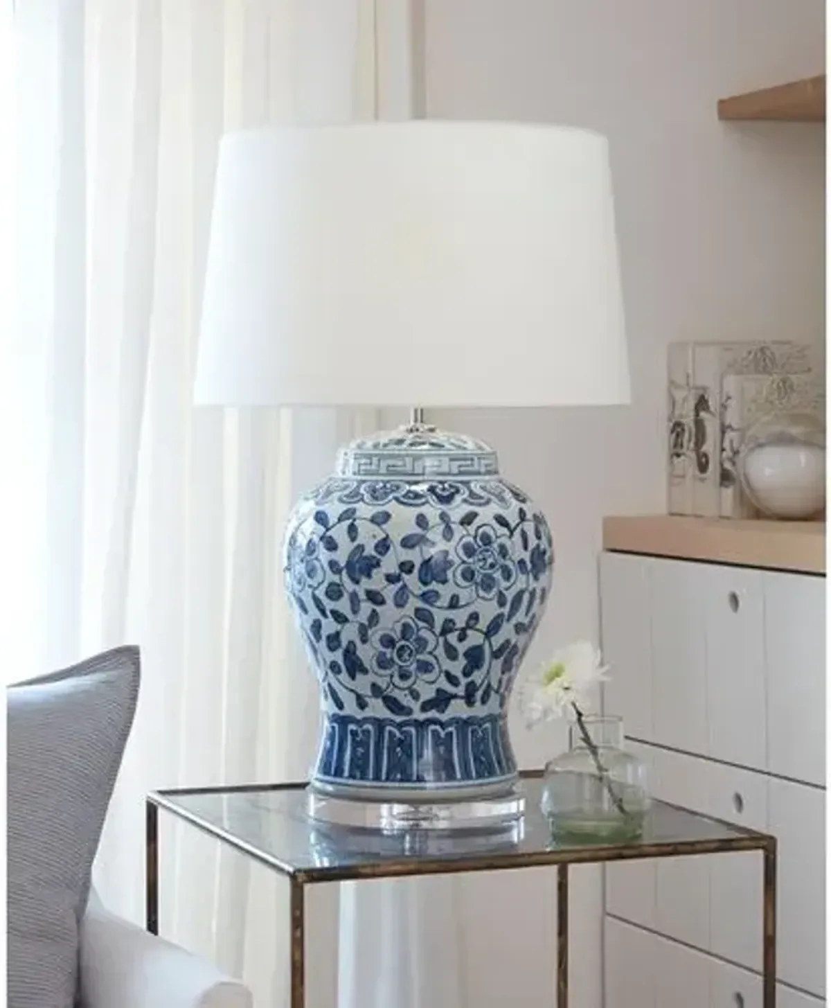 Southern Living Royal Ceramic Table Lamp - Blue - Regina Andrew