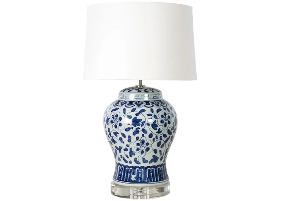 Southern Living Royal Ceramic Table Lamp - Blue - Regina Andrew