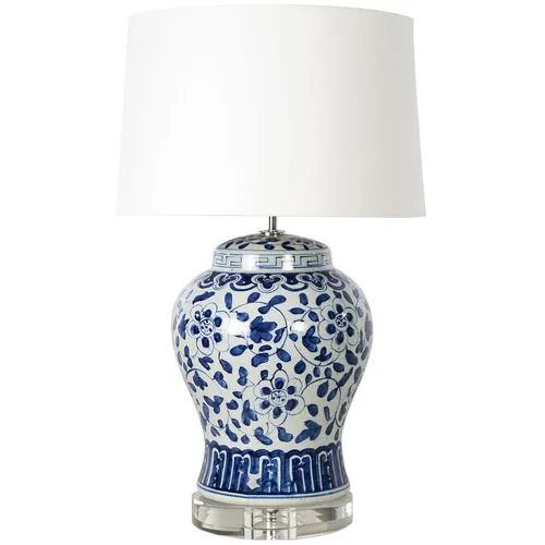 Southern Living Royal Ceramic Table Lamp - Blue - Regina Andrew