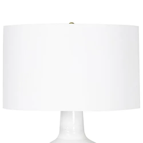 Clemente Ceramic Table Lamp - White - Regina Andrew