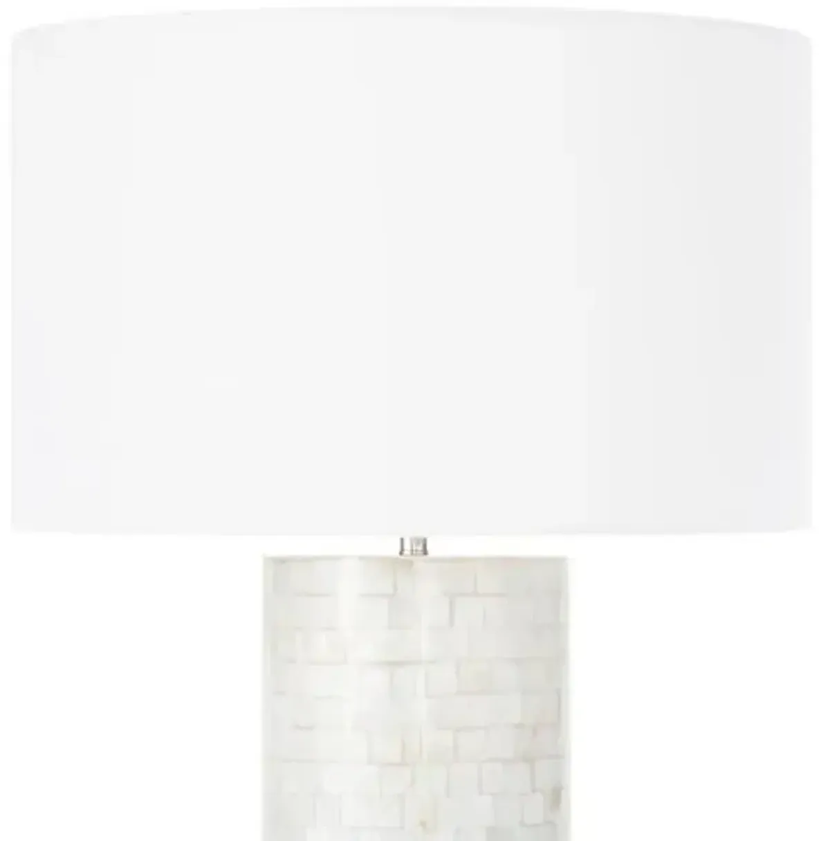 Coastal Living Heavenly Mother of Pearl Table Lamp - White - Regina Andrew - Multi