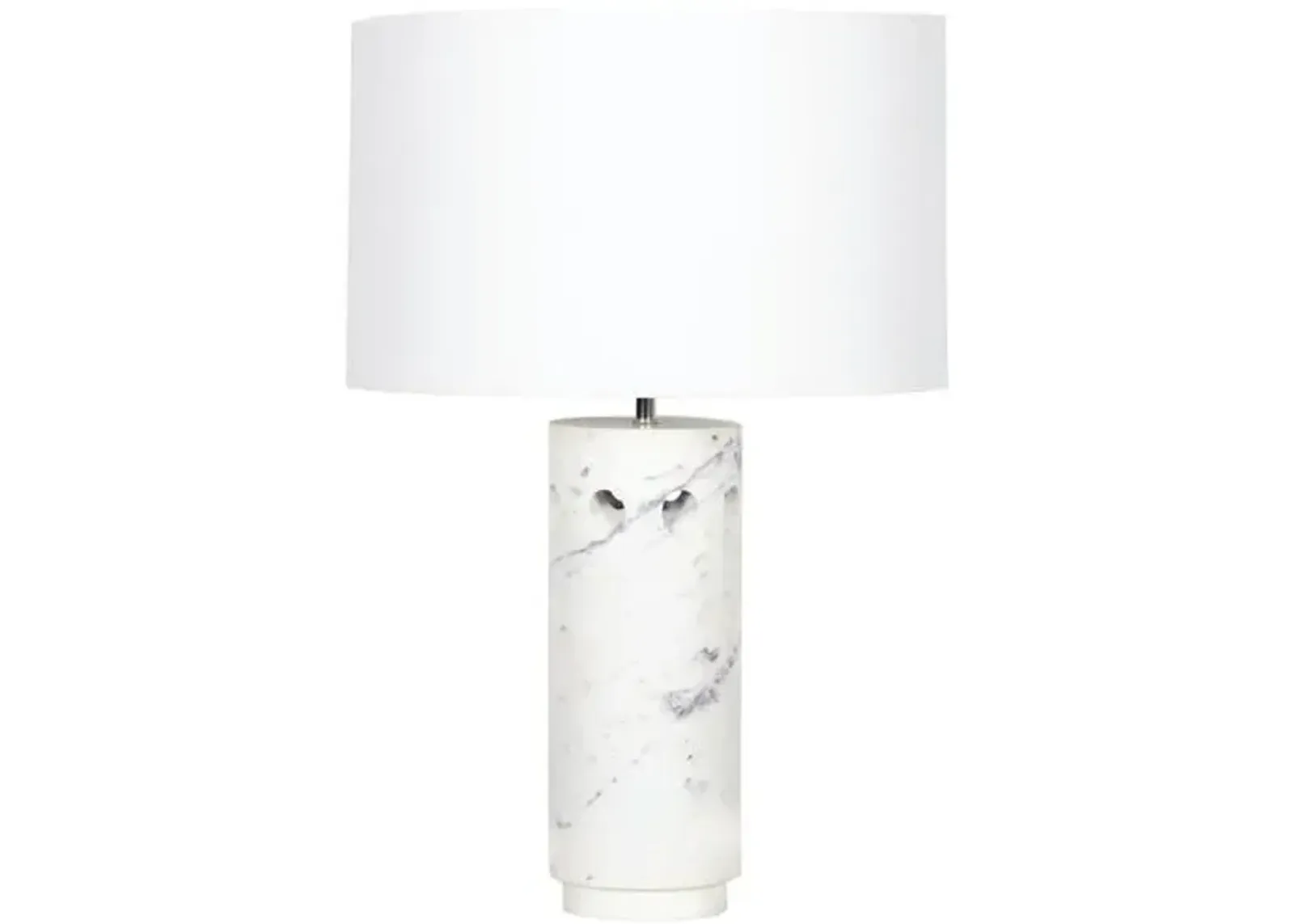 Odin Marble Table Lamp - White - Regina Andrew