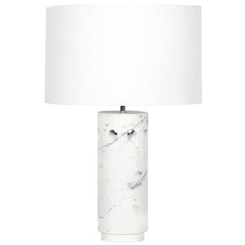 Odin Marble Table Lamp - White - Regina Andrew