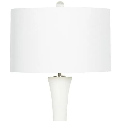 Lydia Ceramic Table Lamp - White - Regina Andrew