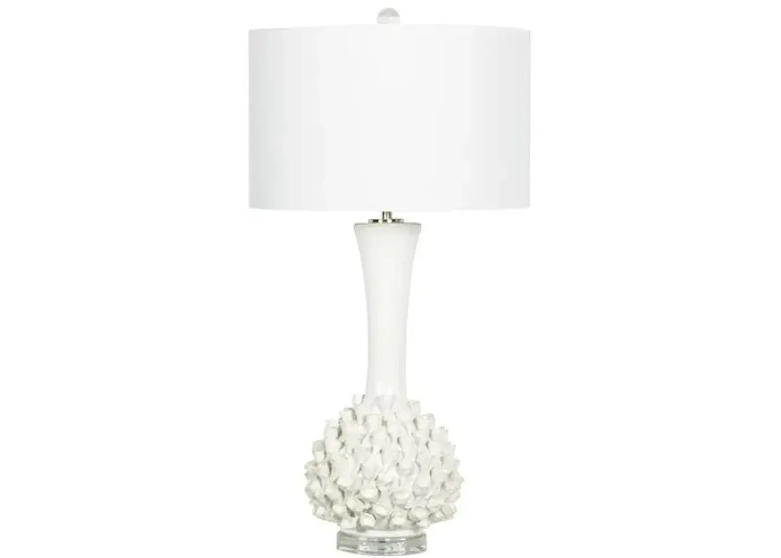 Lydia Ceramic Table Lamp - White - Regina Andrew