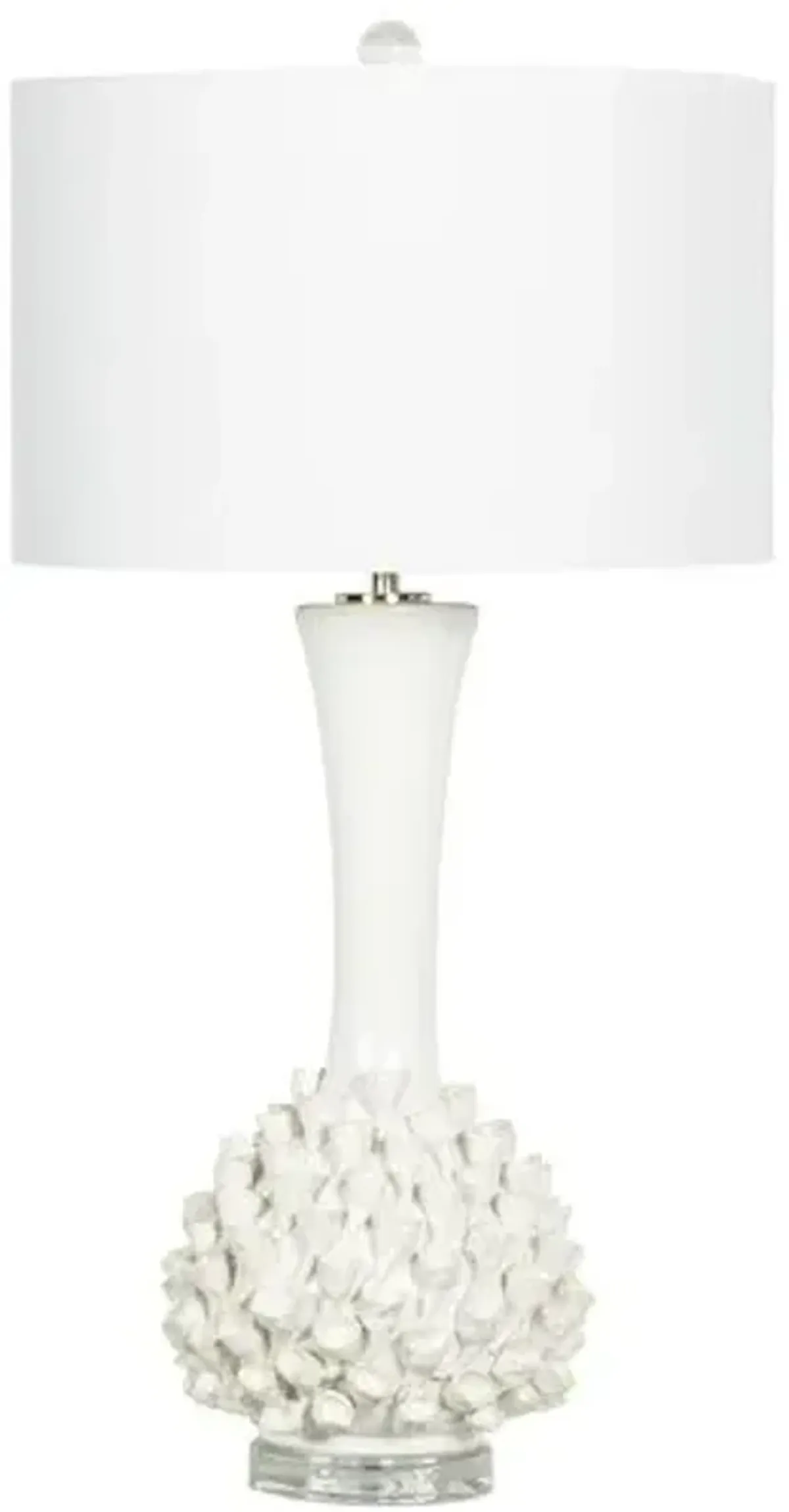 Lydia Ceramic Table Lamp - White - Regina Andrew