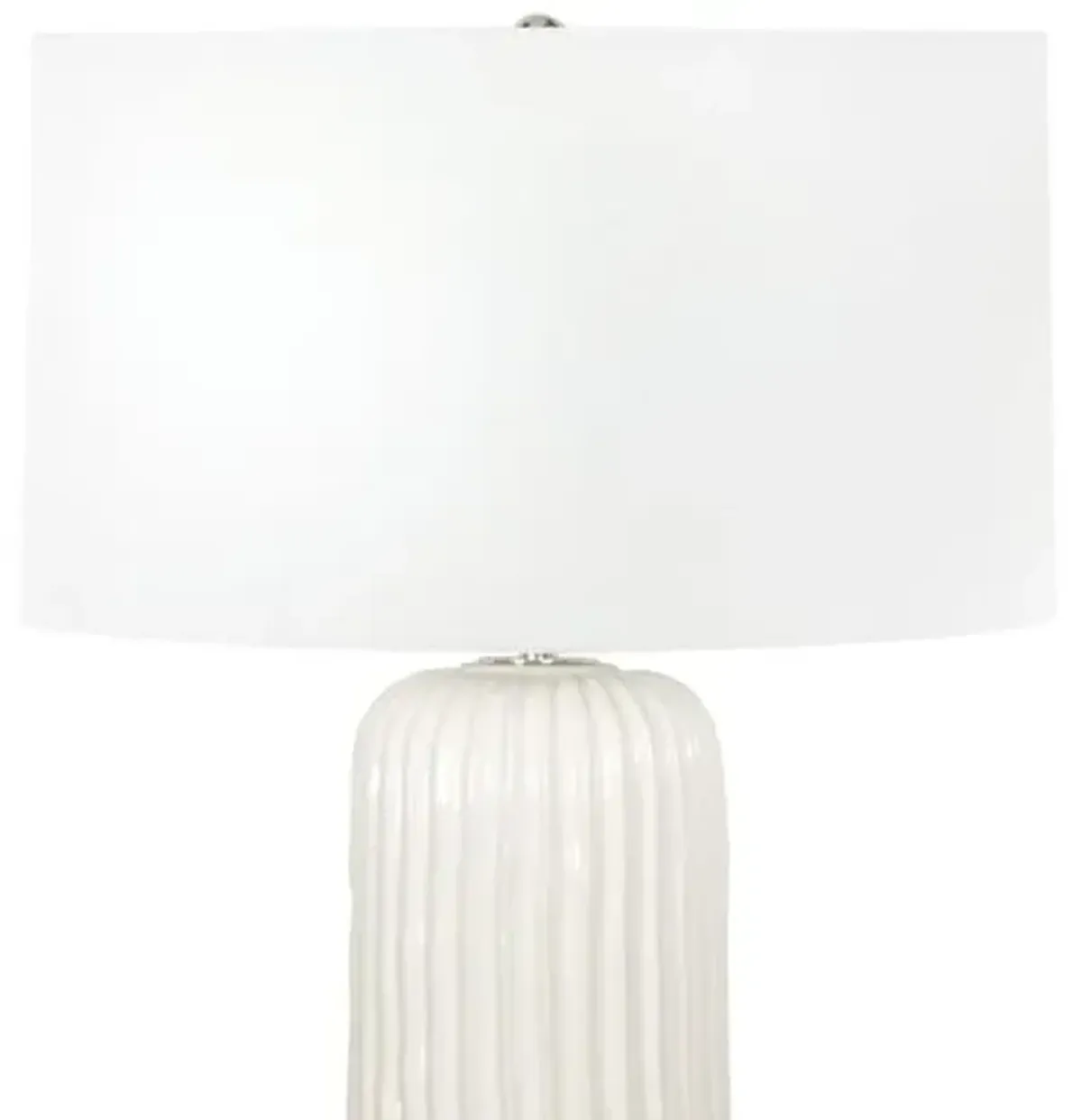 Caldon Ceramic Table Lamp - White - Regina Andrew
