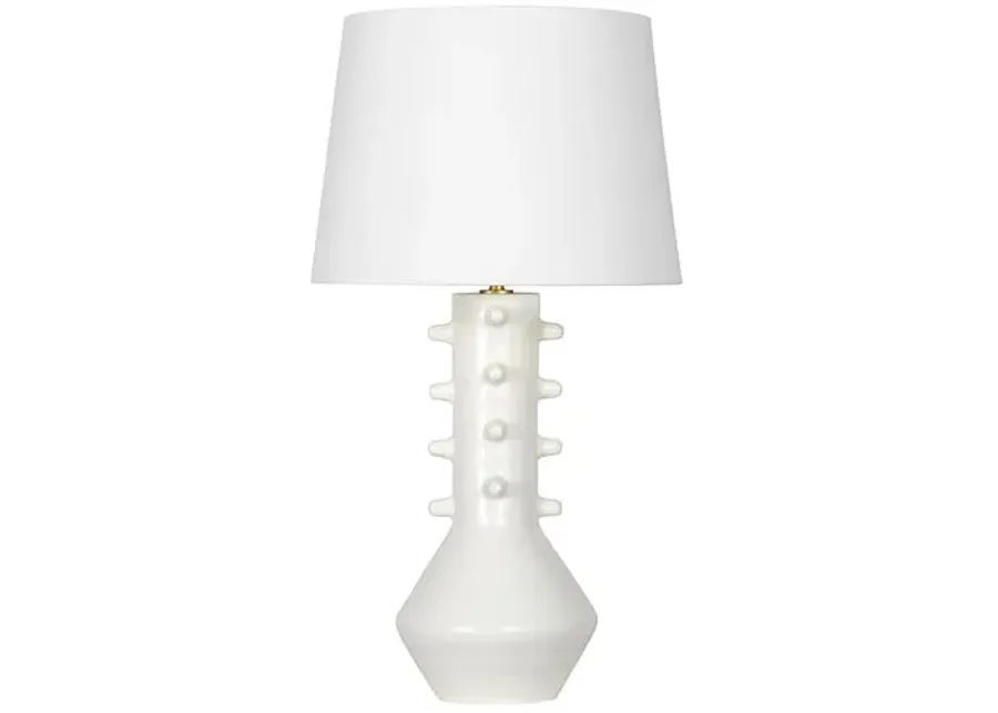 Norway Ceramic Table Lamp - White - Regina Andrew