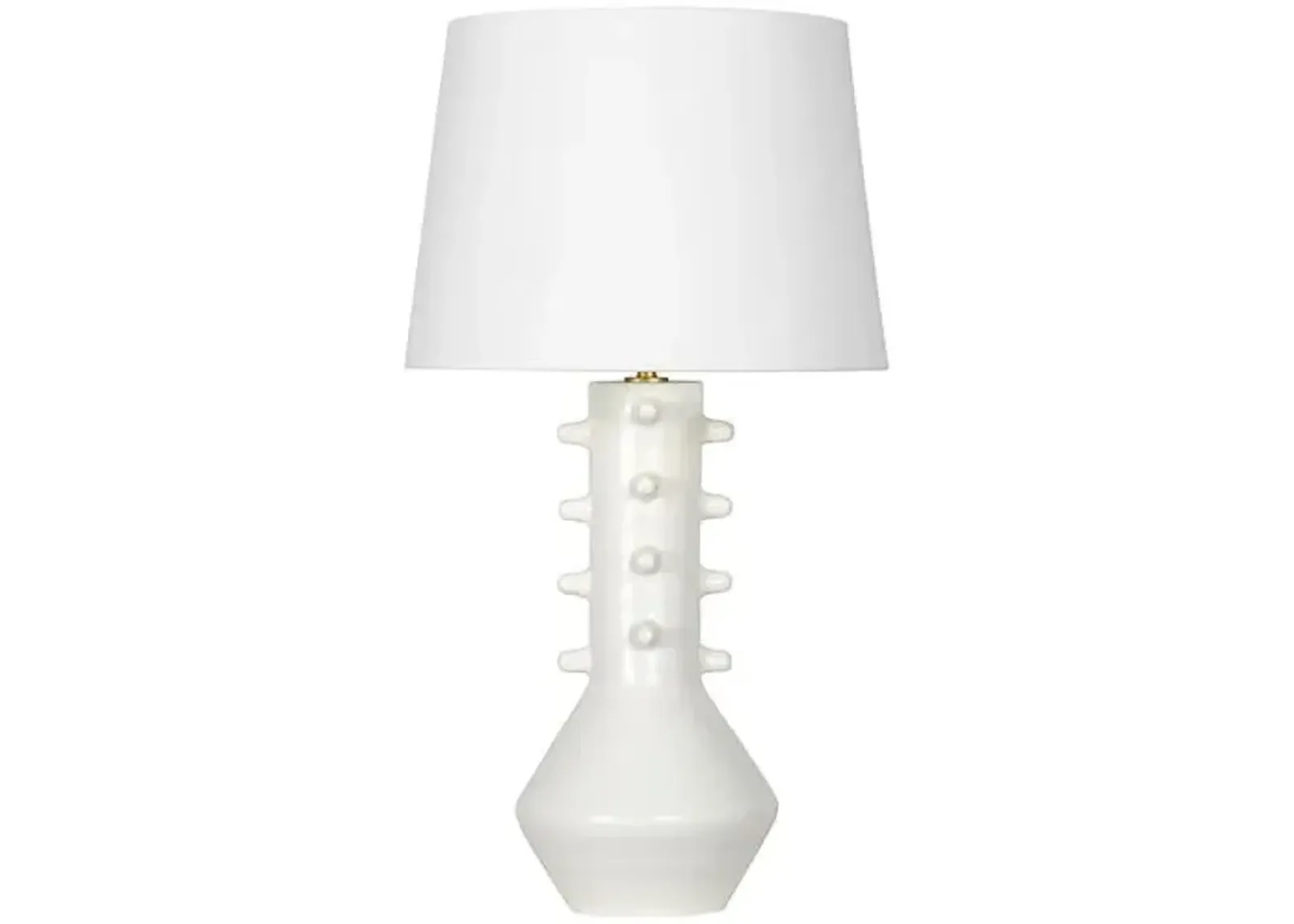 Norway Ceramic Table Lamp - White - Regina Andrew