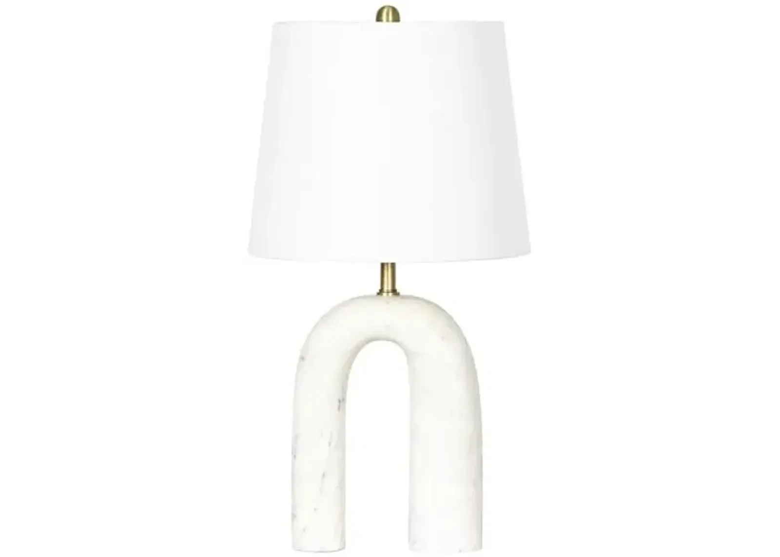 Slinkly Marble Table Lamp - White - Regina Andrew