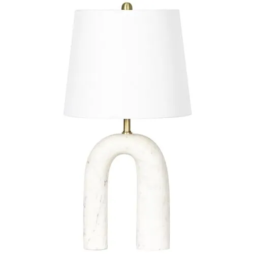 Slinkly Marble Table Lamp - White - Regina Andrew