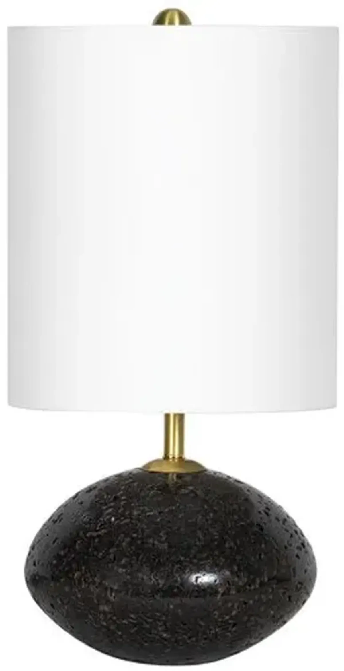 Nyx Travertine Mini Table Lamp - Black - Regina Andrew