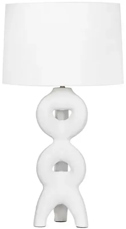 Jacob Metal Table Lamp - White - Regina Andrew