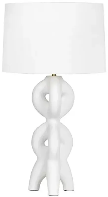 Jacob Metal Table Lamp - White - Regina Andrew