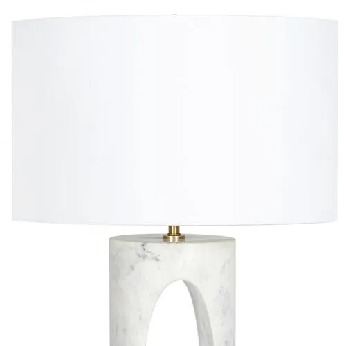 Portia Marble Table Lamp - Regina Andrew - White