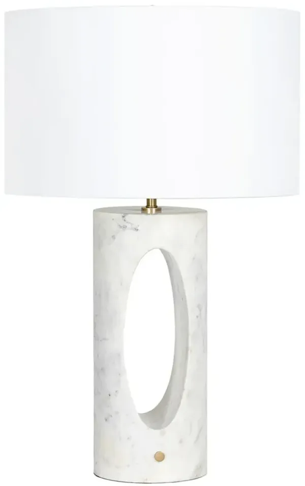 Portia Marble Table Lamp - Regina Andrew - White
