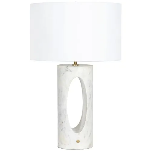 Portia Marble Table Lamp - Regina Andrew - White