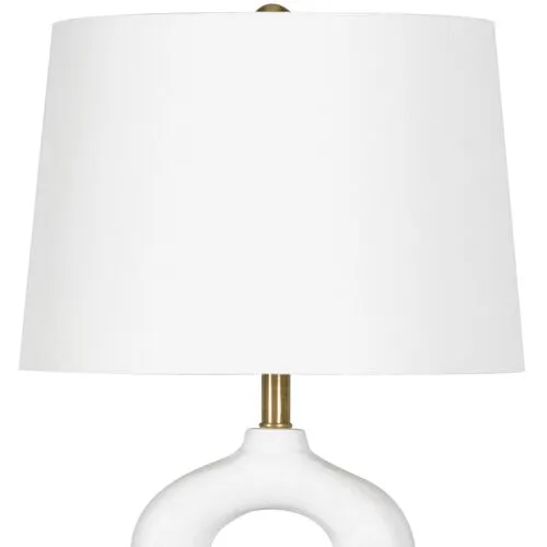 Jacob Metal Mini Table Lamp - White - Regina Andrew