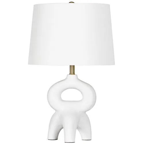 Jacob Metal Mini Table Lamp - White - Regina Andrew