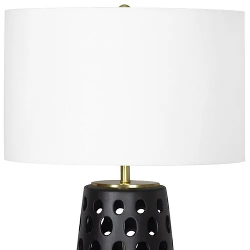 Kelvin Ceramic Table Lamp - Regina Andrew - Black