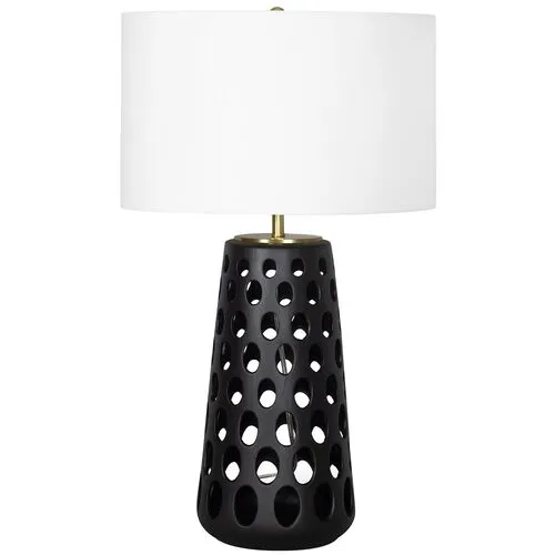 Kelvin Ceramic Table Lamp - Regina Andrew - Black