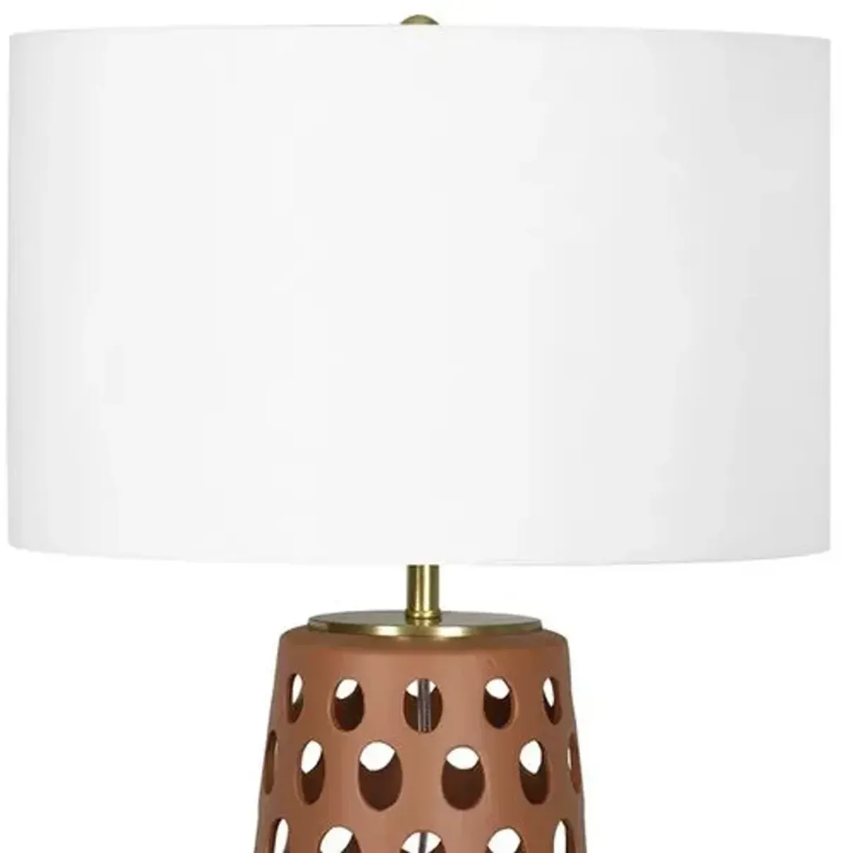 Kelvin Ceramic Table Lamp - Regina Andrew - Brown