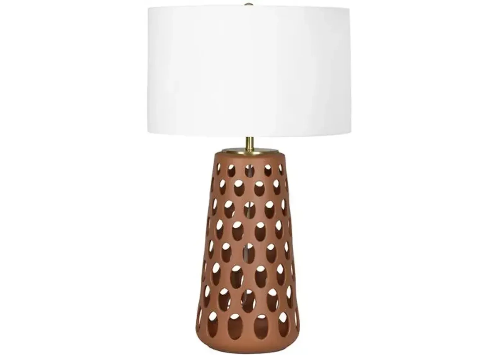 Kelvin Ceramic Table Lamp - Regina Andrew - Brown