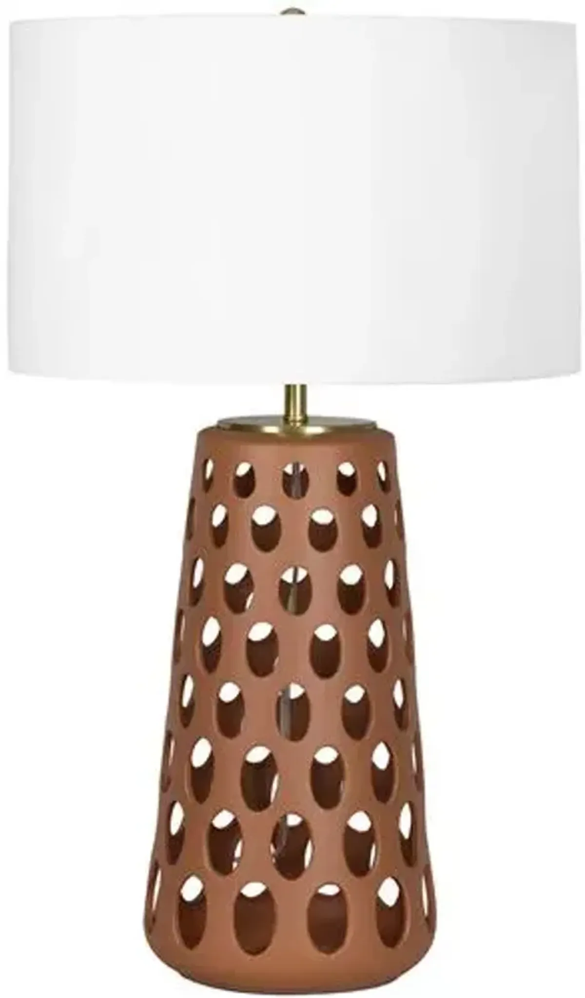 Kelvin Ceramic Table Lamp - Regina Andrew - Brown