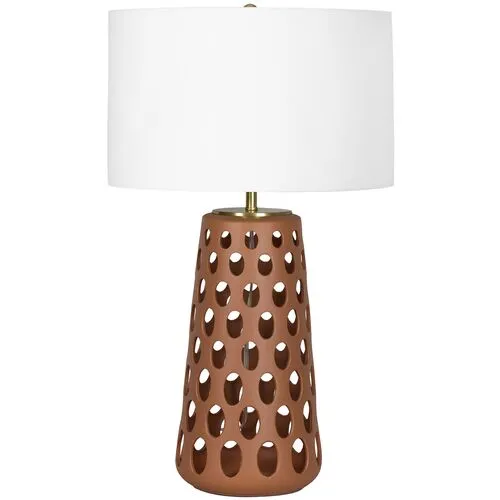 Kelvin Ceramic Table Lamp - Regina Andrew - Brown