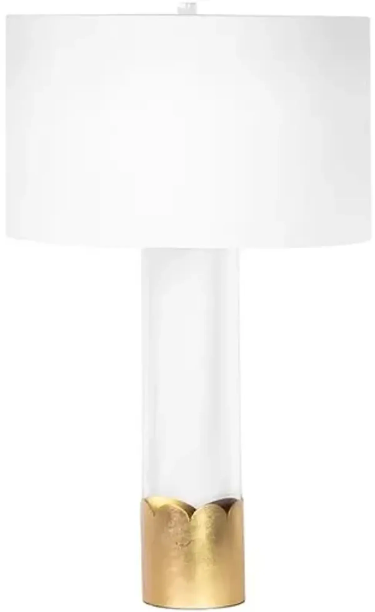 Sissie Crystal Table Lamp - Clear/Gold Leaf - Regina Andrew