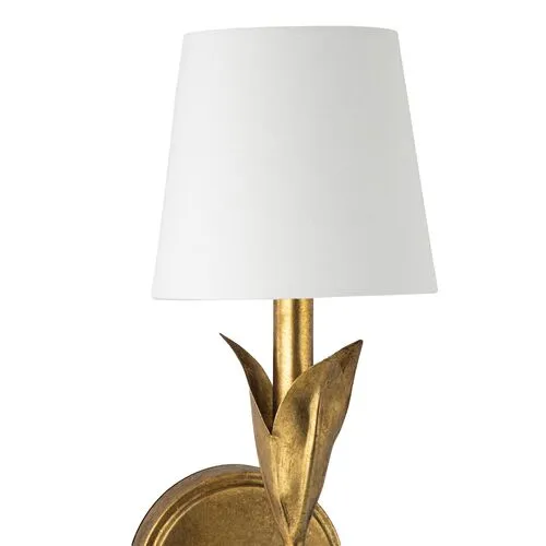 River Reed Single Wall Sconce - Regina Andrew - Gold