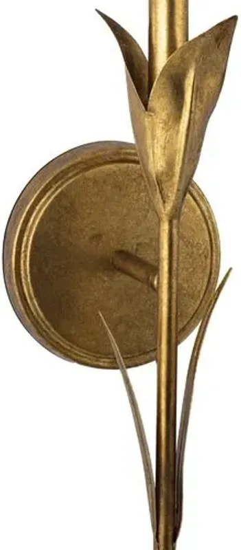 River Reed Single Wall Sconce - Regina Andrew - Gold