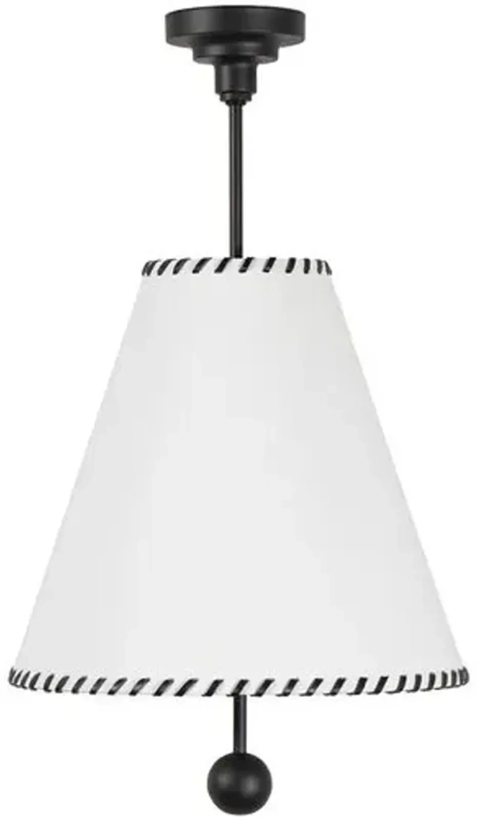 Jubilee Fabric Shade Cone Pendant - Regina Andrew - Brown