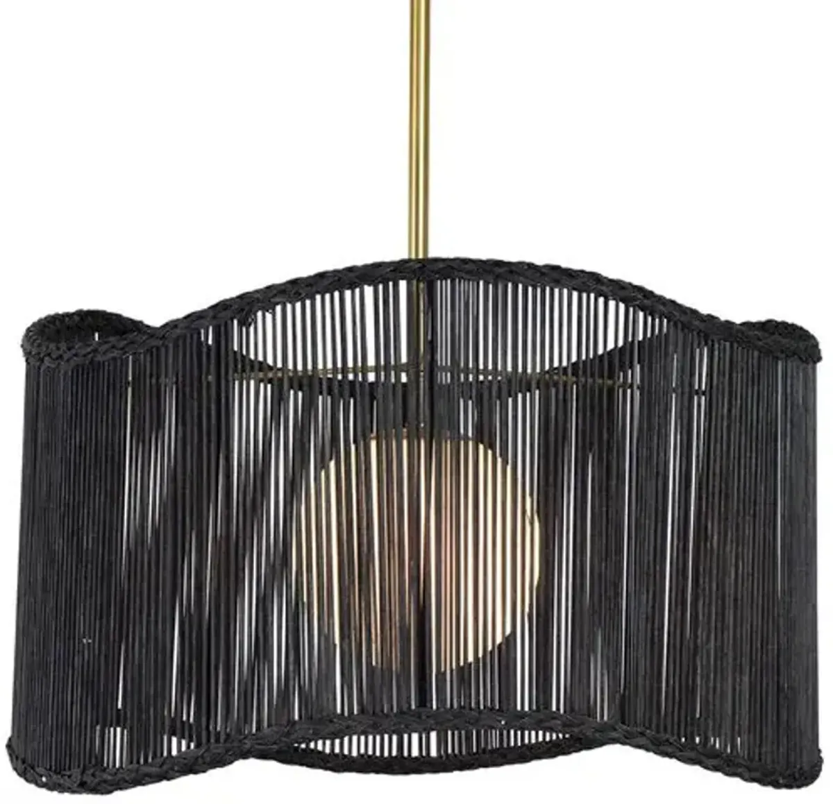 Coastal Living Nimes Drum Pendant - Regina Andrew - Black