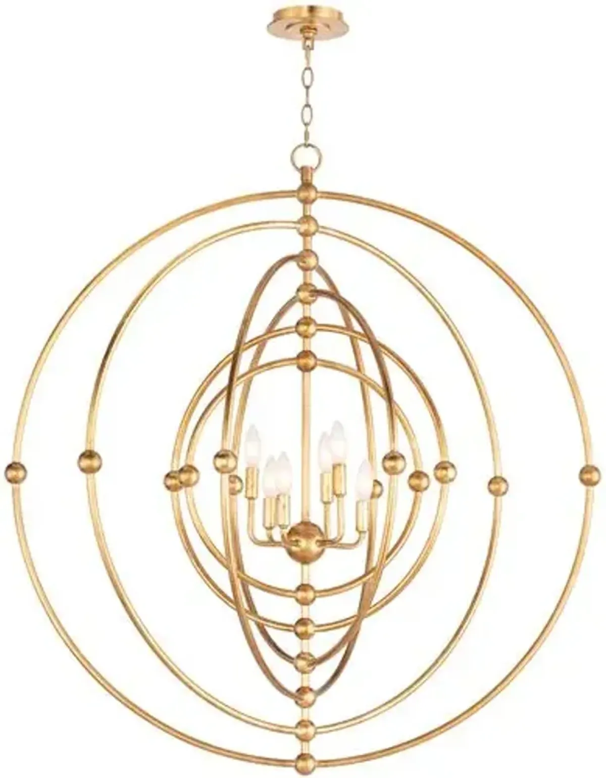 Southern Living Selena Sphere Chandelier - Gold - Regina Andrew