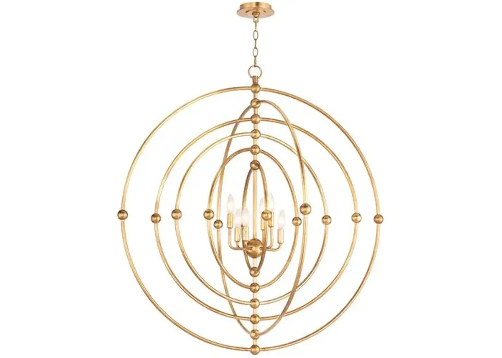 Southern Living Selena Sphere Chandelier - Gold - Regina Andrew