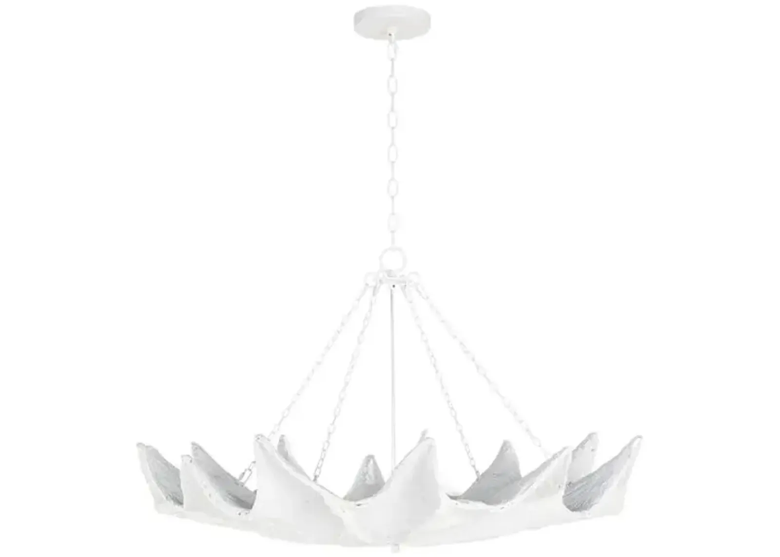 Coastal Living Clam Chandelier - White - Regina Andrew