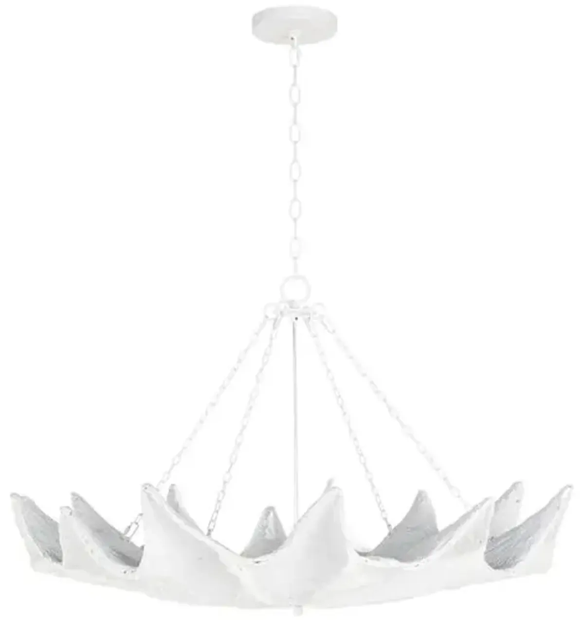 Coastal Living Clam Chandelier - White - Regina Andrew