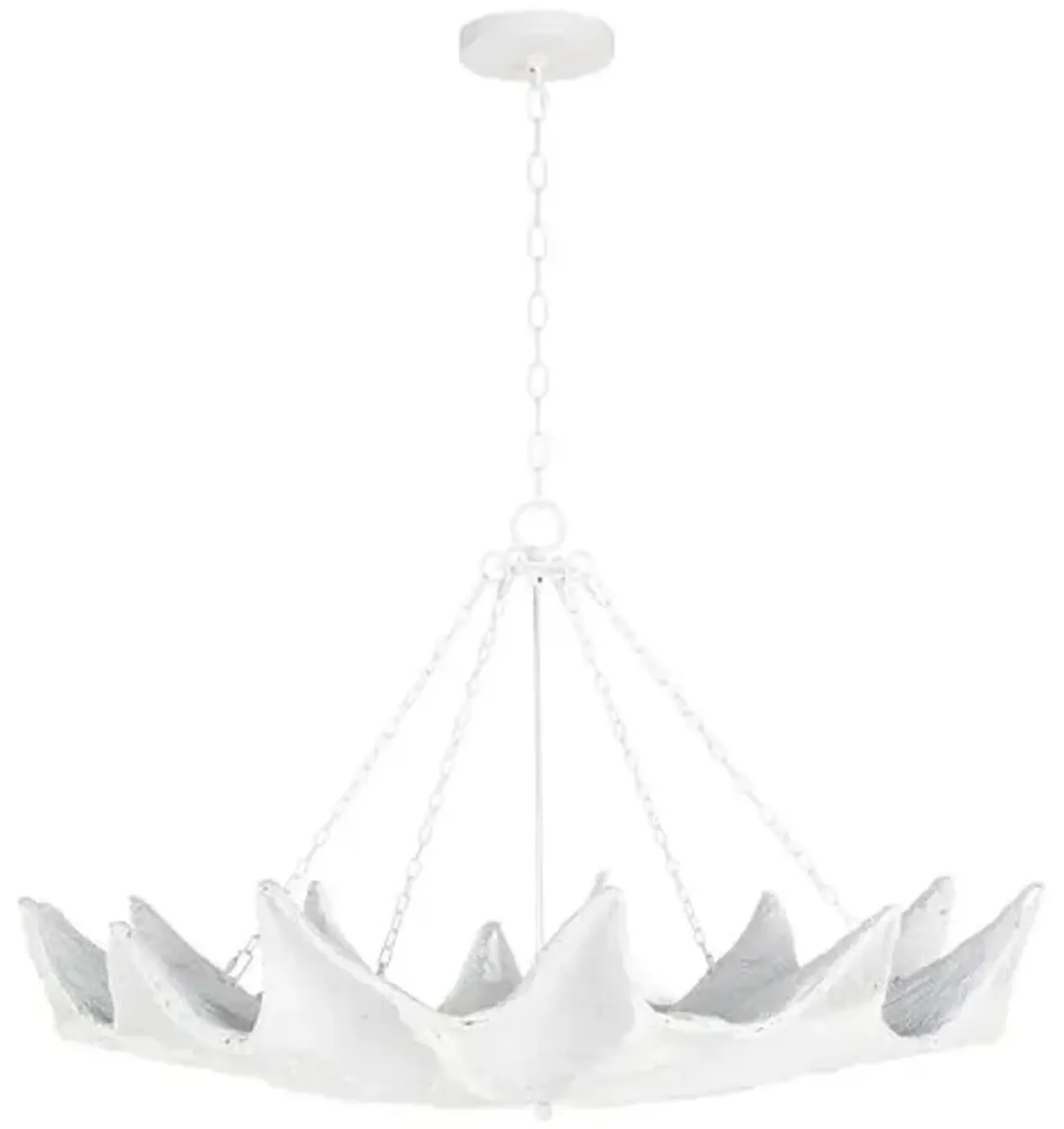 Coastal Living Clam Chandelier - White - Regina Andrew