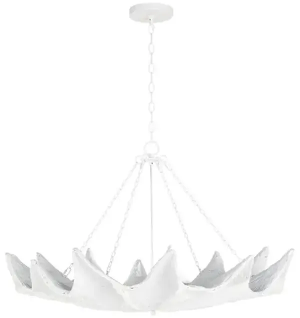 Clam Chandelier - White - Regina Andrew