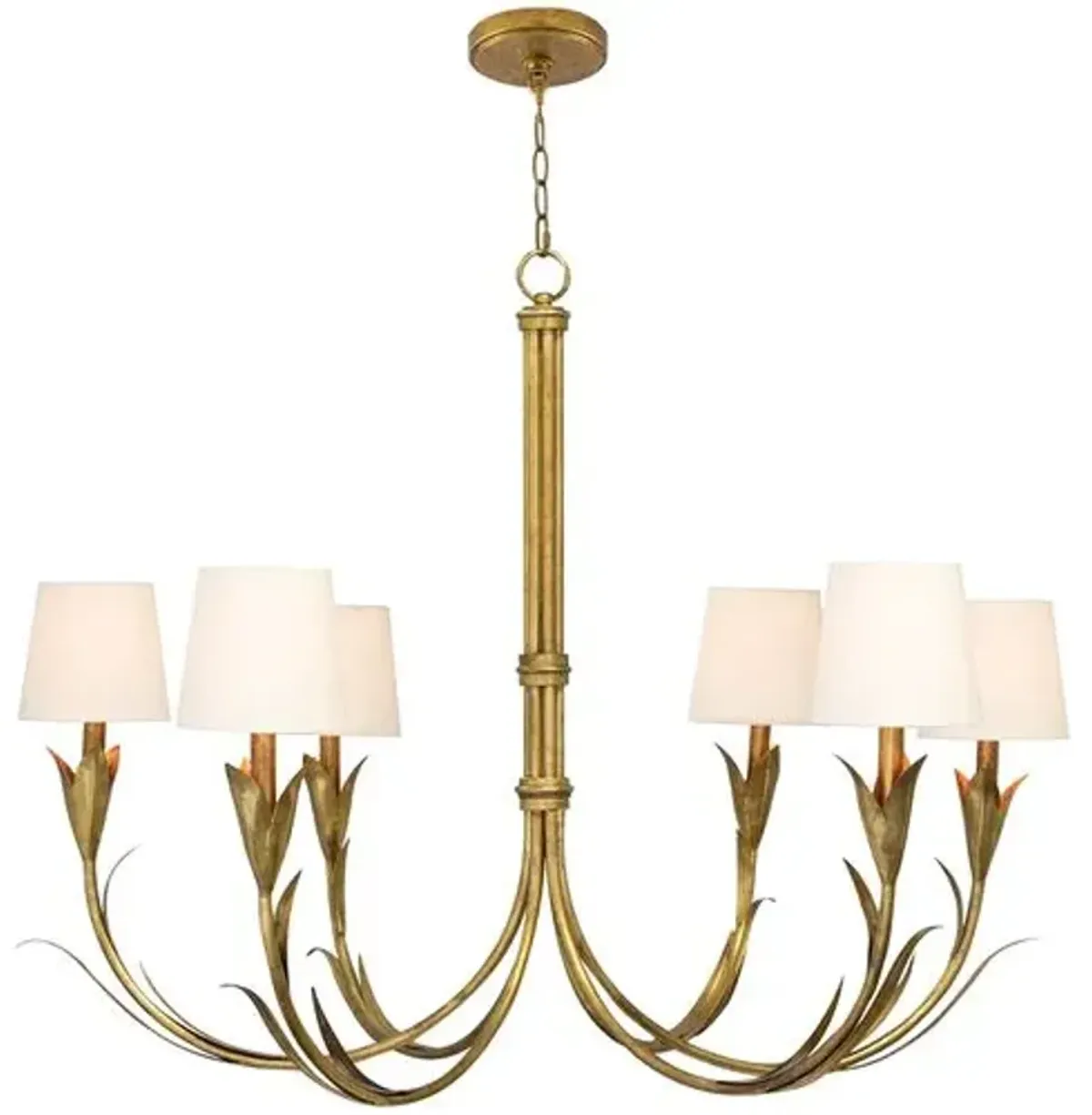 River Reed Chandelier - Regina Andrew - Gold