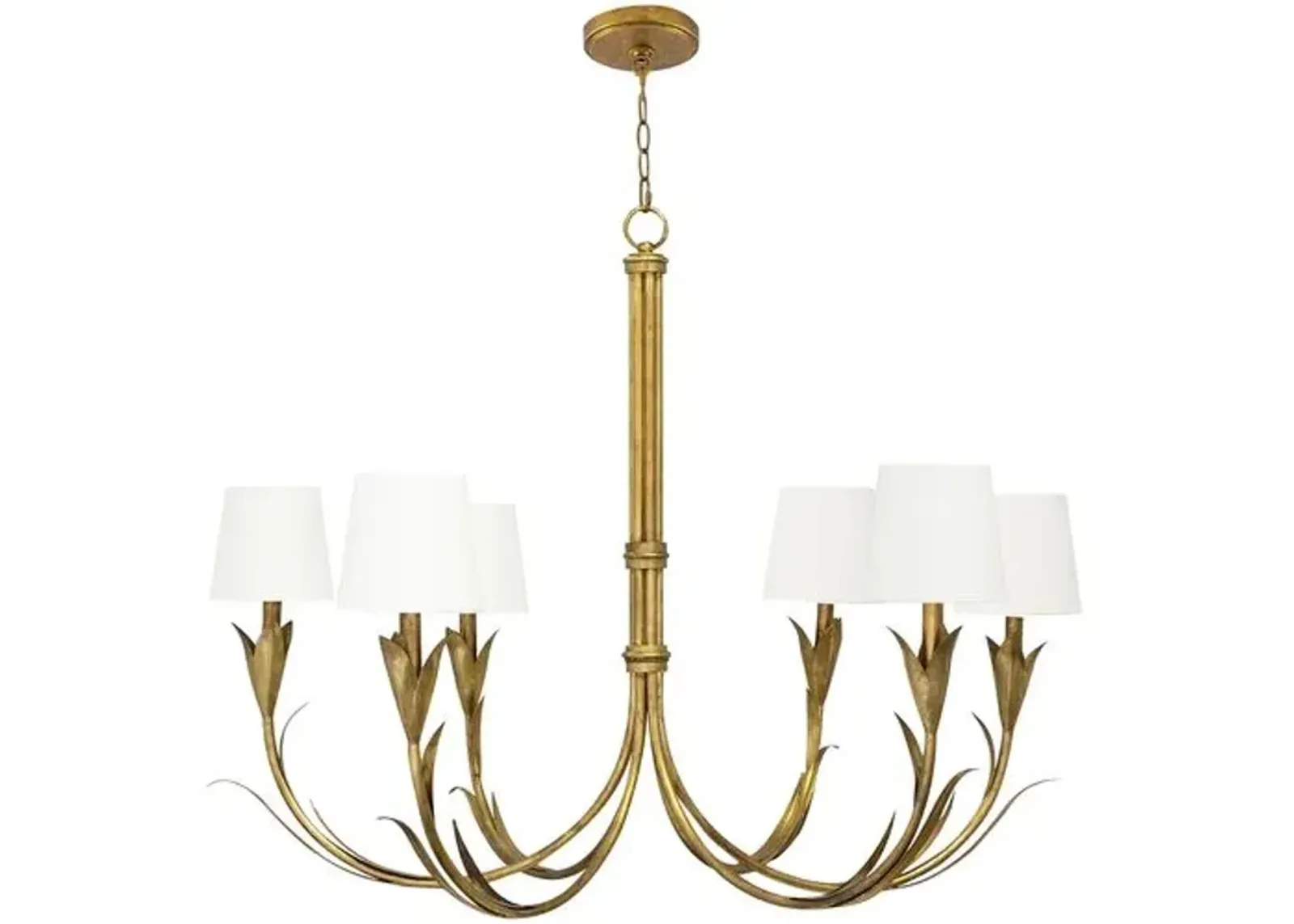 River Reed Chandelier - Regina Andrew - Gold