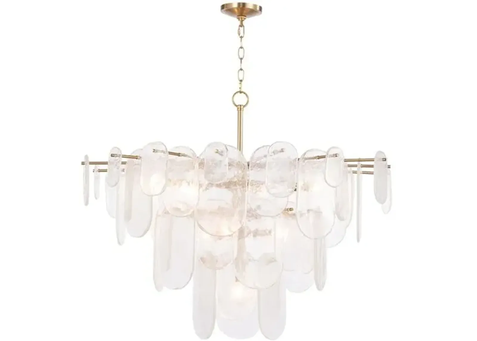 Echo Glass Chandelier - Regina Andrew - Gold