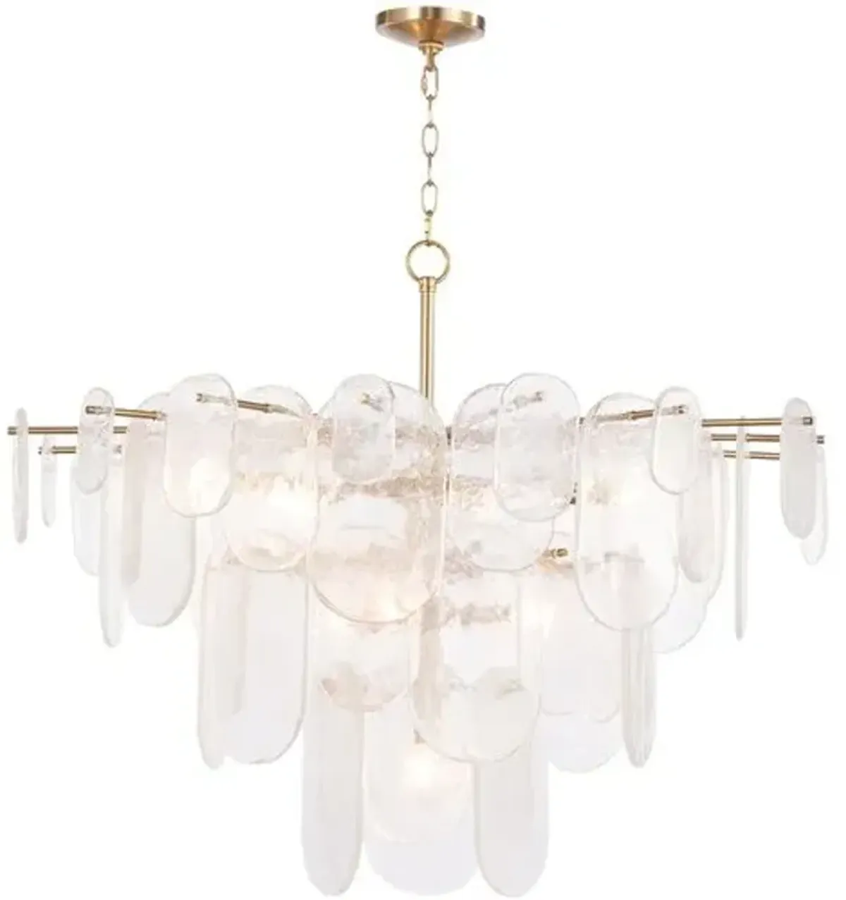 Echo Glass Chandelier - Regina Andrew - Gold