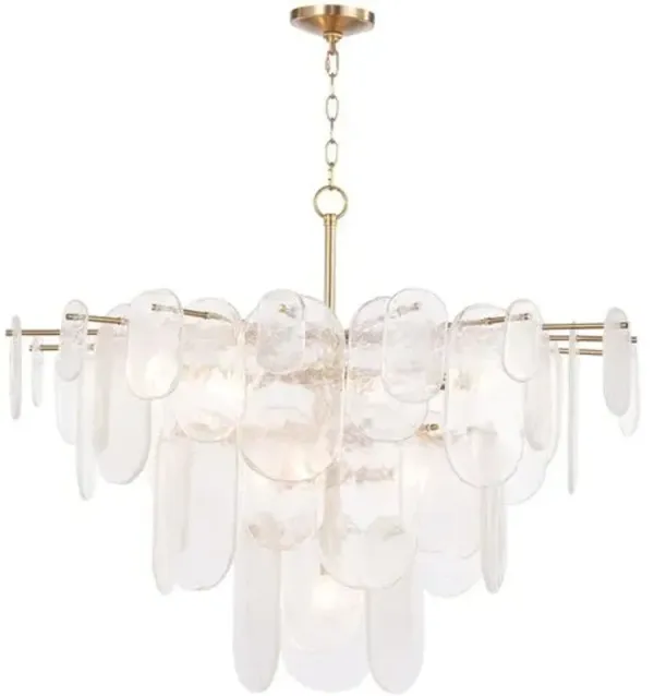 Echo Glass Chandelier - Regina Andrew - Gold