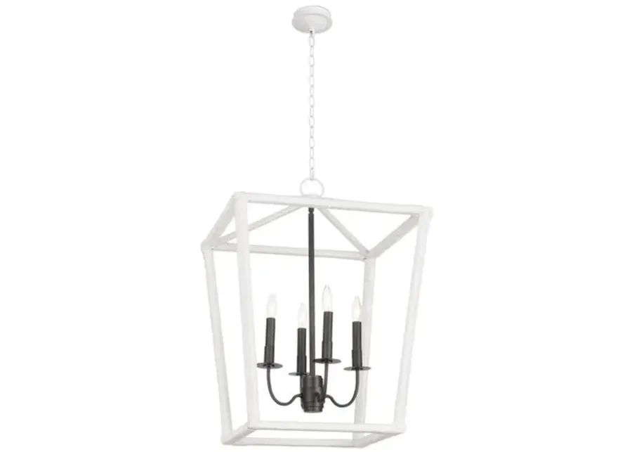 Southern Living Luella Lantern - Textured White - Regina Andrew